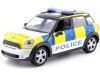 CARSDEMETAL.ES 2017 Mini Cooper S Countryman "Police britannique" blanc / jaune / bleu 1:24 MAX MOTOR 79751