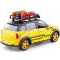 Cochesdemetal.es 2017 Mini Cooper S Countryman Con Baca Portaequipajes Amarillo/Negro 1:24 Motor Max 79752