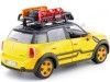 Cochesdemetal.es 2017 Mini Cooper S Countryman Con Baca Portaequipajes Amarillo/Negro 1:24 Motor Max 79752