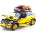 Cochesdemetal.es 2017 Mini Cooper S Countryman Con Baca Portaequipajes Amarillo/Negro 1:24 Motor Max 79752