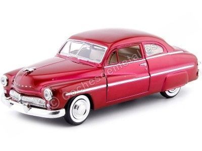 1949 Mercury Coupe Rojo Metalizado 1:24 Motor Max 73225 Cochesdemetal.es