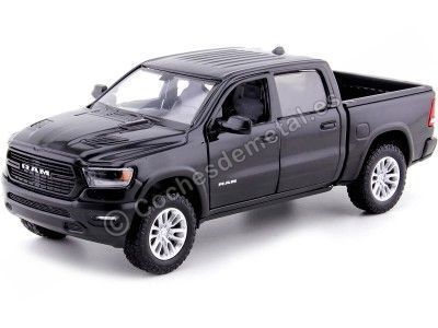 2019 Dodge Ram 1500 Crew Cab Laramie Pickup Negro 1:24 Motor Max 79357 Cochesdemetal.es
