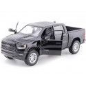 Cochesdemetal.es 2019 Dodge Ram 1500 CAB CAB LARAMIE PITUP NEGRO 1:24 MOTOR MAX 79357