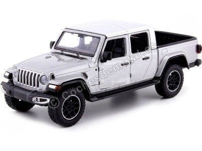 Cochesdememetal.es 2020 Jeep Gladiator Overland Hard Top Pickup Gris Metalizado 1:27 Motor Max 79365