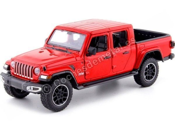 Cochesdemetal.es 2020 Jeep Gladiator Overland Hard Top Pickup Rojo 1:27 Motor Max 79365