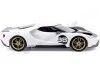 Cochesdemetal.es 2021 Ford GT Heritage Edition Blanco / Negro 1:18 Top Speed ​​TS0317