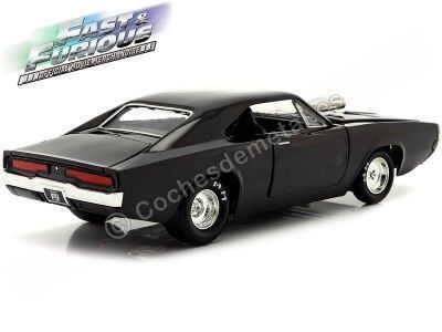 Cochesdemetal.es 1970 Dodge Charger "F9 The Fast Saga" Fast & Furious IX Negro 1:24 Jada Toys 31942/253203068 2