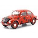 Cochesdemetal.es 1973 Vokswagen Beetle "Mariquita" Rojo/Negro 1:18 Solido S1800509