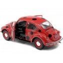 Carsdemetal.es 1973 Vokswagen Beetle "Mariquita" Red / Black 1:18 Solino S1800509