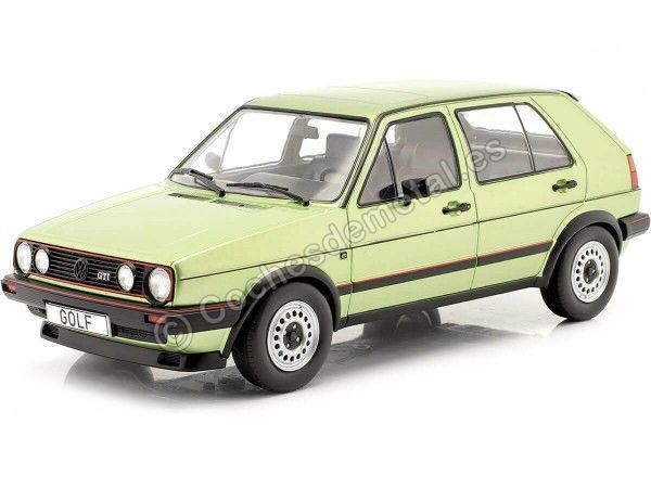 Cochesdemetal.es 1984 Volkswagen VW Golf II GTI 5 Puertas Verde Metalizado 1:18 MC Group 18203