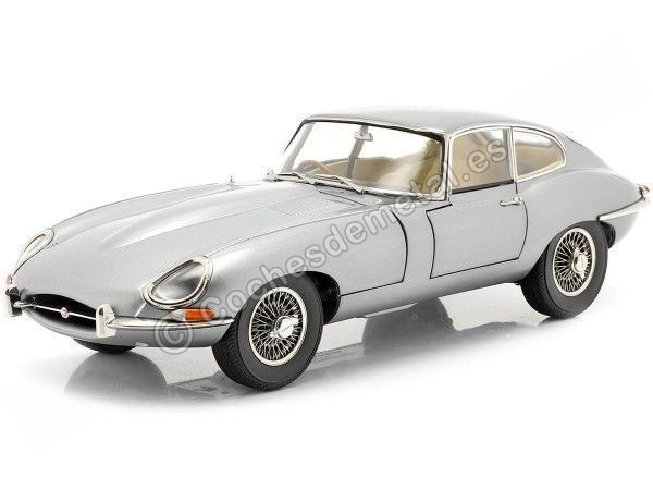 Cochesdemetal.es 1961 Jaguar E-Type Coupé Gris Gun Metal 1:18 Kyosho 08954