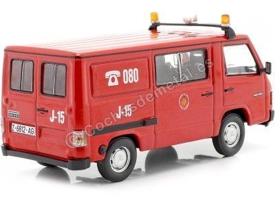 CARSDEMETAL.ES 1987 Mercedes-Benz MB 180 [Z-6812-AG] "Zaragoza Fire Brigade" Red / White 1:43 Editorial Salva ... 2