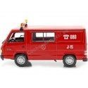 CARSDEMETAL.ES 1987 Mercedes-Benz MB 180 [Z-6812-AG] "Zaragoza Fire Brigade" Red / White 1:43 Editorial Salva ...