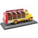 CARSDEMETAL.ES 1962 EBRO TRUCK B-45 [LE-6479] "Coca-Cola" jaune / rouge 1:43 Éditorial Salvat Pub003