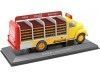 CARSDEMETAL.ES 1962 EBRO TRUCK B-45 [LE-6479] "Coca-Cola" jaune / rouge 1:43 Éditorial Salvat Pub003