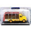 CARSDEMETAL.ES 1962 EBRO TRUCK B-45 [LE-6479] "Coca-Cola" jaune / rouge 1:43 Éditorial Salvat Pub003