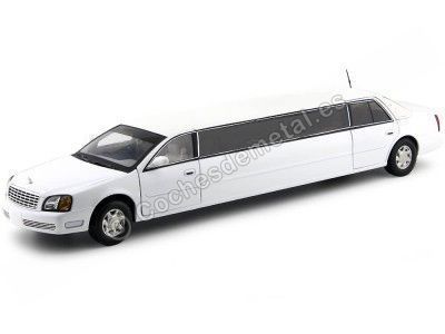 Cochesdemetal.es 2004 Cadillac Deville Limousine Blanco 1:18 Sun Star 4232