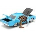 Cochesdemetal.es 1970 Plymouth Road Runner + Wile E. Coyote "Looney Tunes" Azul/Negro 1:24 Jada Toys 32038/253255028