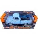 CARSDEMETAL.ES 1958 Chevrolet Apache Fleetline Pickup Light Bleu 1:24 MAX 79311 Moteur