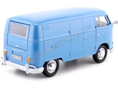 Cochesdemetal.es 1967 Volkswagen Type 2 (T1) Panneau Van Azul 1:24 MOTOR MAX 79342 2