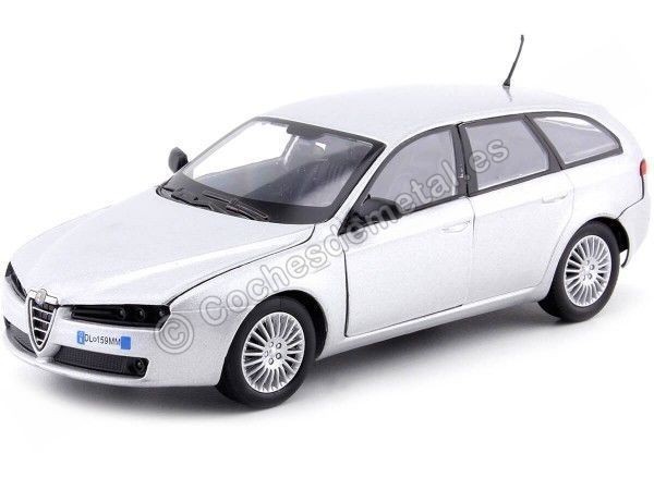 Cochesdemetal.es 2006 Alfa Romeo 159 SW Gris Metalizado 1:24 Motor Max 73372