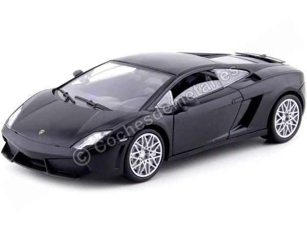 Carsdemetal.es 2009 Lamborghini Gallardo LP560-4 Satin Black 1:24 Max 73362 MOTEUR