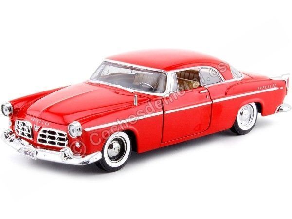 Cochesdemetal.es 1955 Chrysler C300 Rojo 1:24 Motor Max 73302