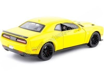 Cochesdemetal.es 2018 Dodge Challenger Srt Hellcat Wide Body Amarillo 1:24 Motor Max 79350 2