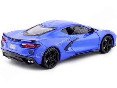 Cochesdemetal.es 2020 Chevrolet Corvette Stingray C8 Azul 1:24 Motor Max 79360 2