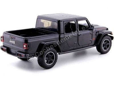 Cochesdemetal.es 2020 Jeep Gladiator Rubicon Techo Rígido Pickup Negro 1:27 Motor Max 79368 2