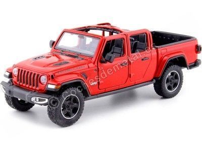 2020 Jeep Gladiator Rubicon Techo Abierto Pickup Rojo 1:27 Motor Max 79370 Cochesdemetal.es