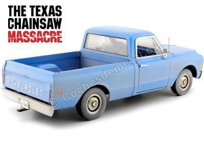 Cochesdemetal.es 1974 Chevrolet C-10 "La Matanza de Texas" Azul Efecto Sucio 1:18 Highway-61 18014 2