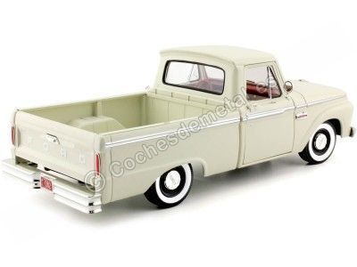 Cochesdemetal.es 1965 Ford F-100 Pick-up de cabine personnalisée Blanco 1:18 Sun Star 1302 2