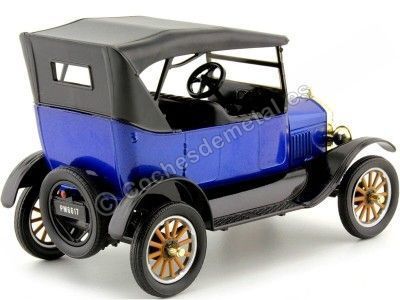 Cochesdemetal.es 1925 Ford Model T Touring Azul 1:24 Motor Max 79319 2