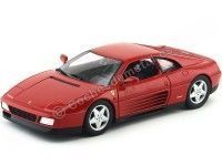 1990 Ferrari 348 TB Rojo Metalizado 1:18 Hot Wheels X5532