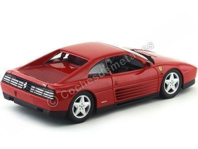 Cochesdemetal.es 1990 Ferrari 348 TB Rojo Metalizado 1:18 Hot Wheels X5532 2