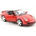 Cochesdemetal.es 2008 Porsche 911 Turbo Cabriolet Rojo 1:24 Motor Max 73348