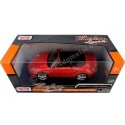 Cochesdemetal.es 2008 Porsche 911 Turbo Cabriolet Rojo 1:24 Motor Max 73348