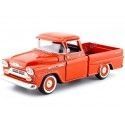 Cochesdemetal.es 1958 Chevrolet Apache Fleetline Pickup Naranja 1:24 Motor Max 79311