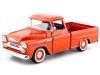 Cochesdemetal.es 1958 Chevrolet Apache Fleetline Pickup Naranja 1:24 Motor Max 79311