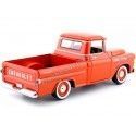 Cochesdemetal.es 1958 Chevrolet Apache Fleetline Pickup Naranja 1:24 Motor Max 79311