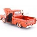 Cochesdemetal.es 1958 Chevrolet Apache Fleetline Pickup Naranja 1:24 Motor Max 79311