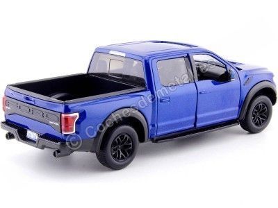 Cochesdemetal.es 2017 Ford F-150 Pickup Raptor Azul 1:27 Motor Max 79344 2