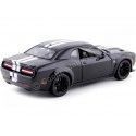 Cochesdemetal.es 2018 Dodge Challenger SRT Hellcat Wide Body Negro/Blanco 1:24 Motor Max 79350