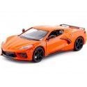 Cochesdemetal.es 2020 Chevrolet Corvette Stingray C8 Naranja 1:24 Motor Max 79360