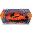 Cochesdemetal.es 2020 Chevrolet Corvette Stingray C8 Naranja 1:24 Motor Max 79360