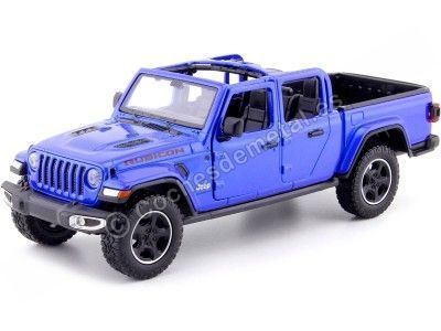 CARSDEMETAL.ES 2020 Jeep Gladiator Rubicon Open De plafond Bleu 1:27 Max 79370 MOTEUR