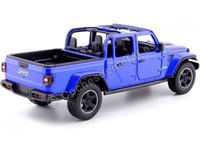 CARSDEMETAL.ES 2020 Jeep Gladiator Rubicon Open De plafond Bleu 1:27 Max 79370 MOTEUR 2