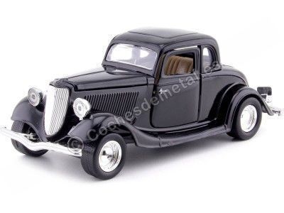 1934 Ford Coupe Hardtop Negro 1:24 Motor Max 73217 Cochesdemetal.es
