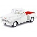 Cochesdemetal.es 1955 Chevrolet 5100 Stepside Blanco 1:24 Motor Max 73236